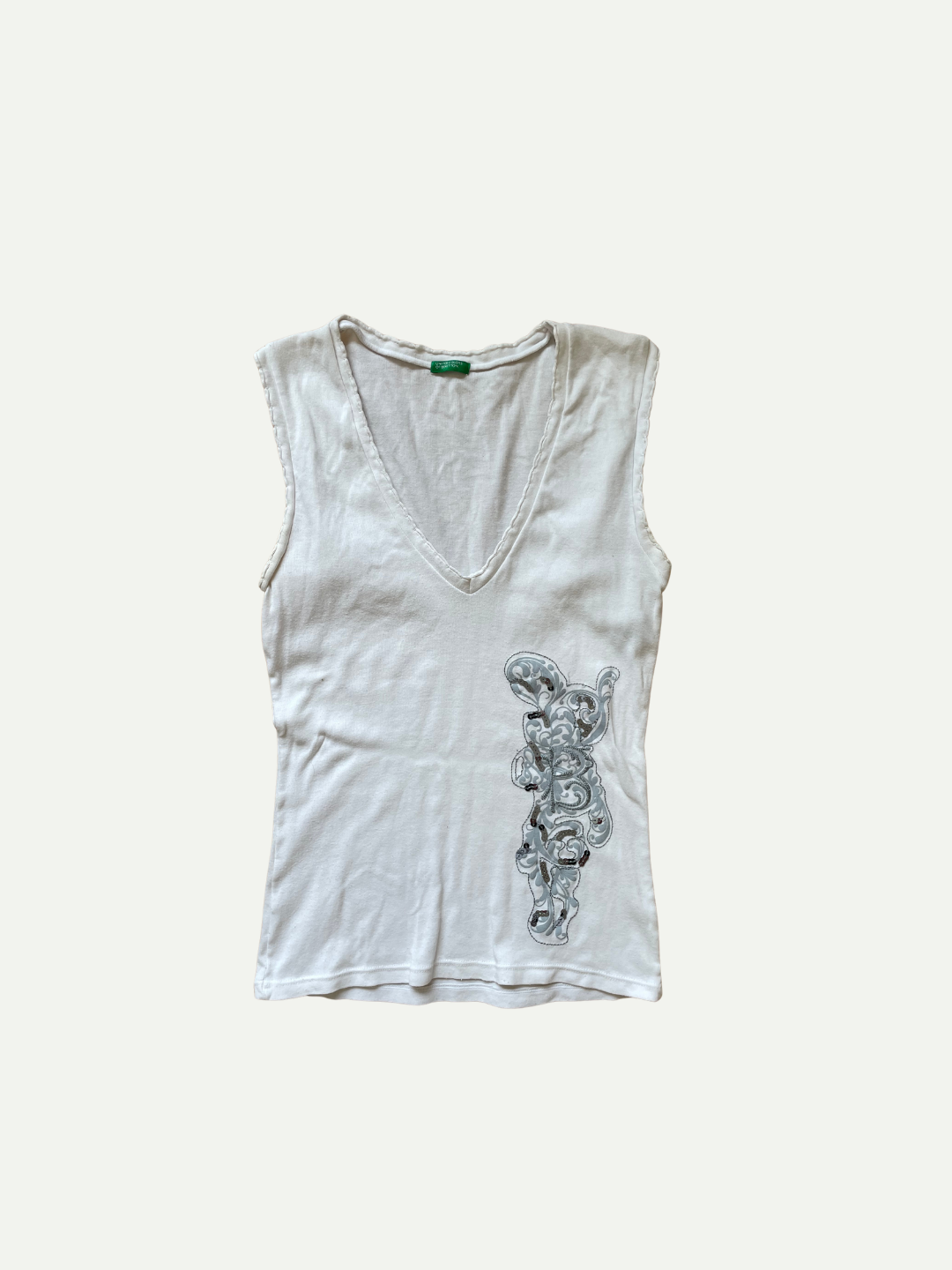 United Colors of Benetton White Tank Top