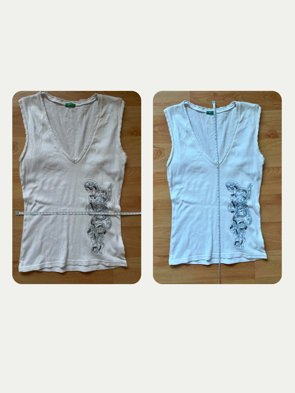 United Colors of Benetton White Tank Top