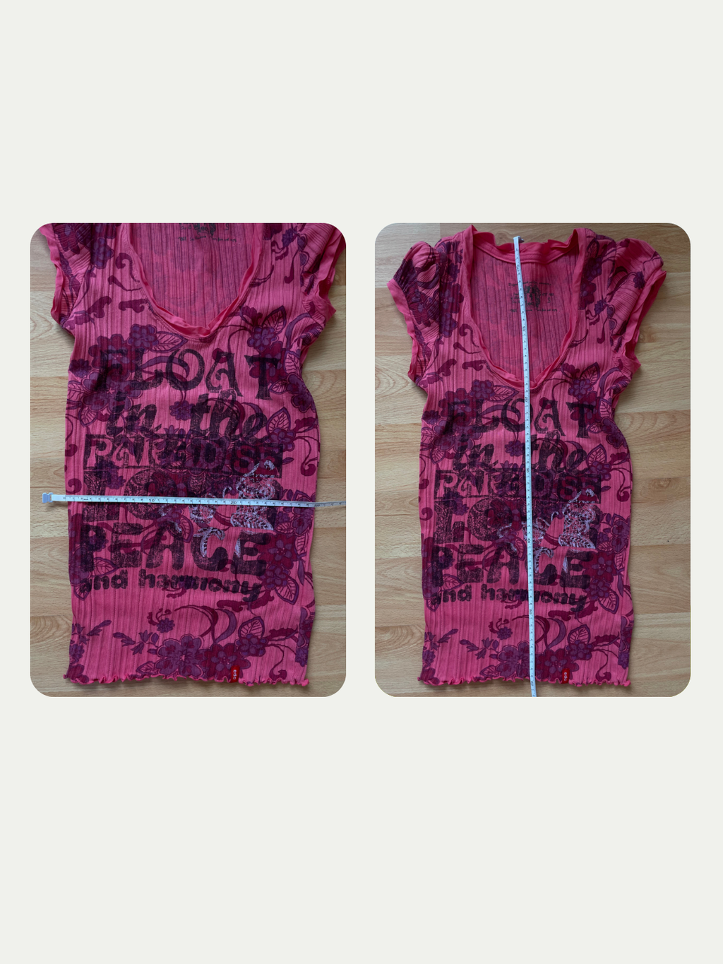 EDC by Espirt Pink Patterend T Shirt