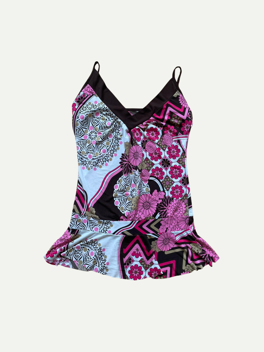 Pink Floral Tank Top
