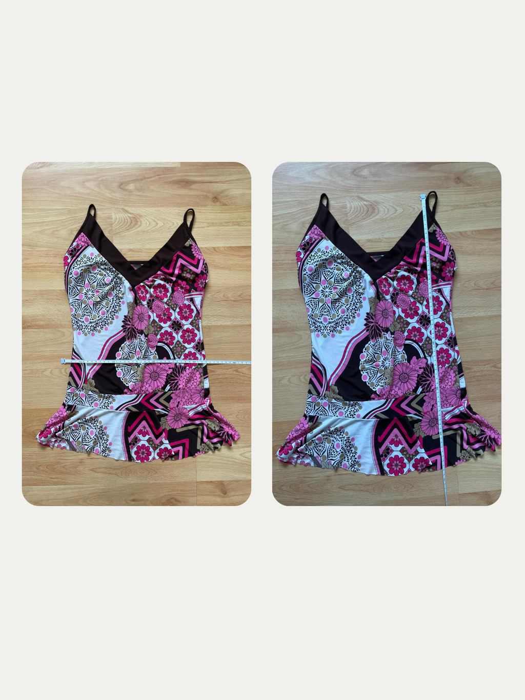 Pink Floral Tank Top