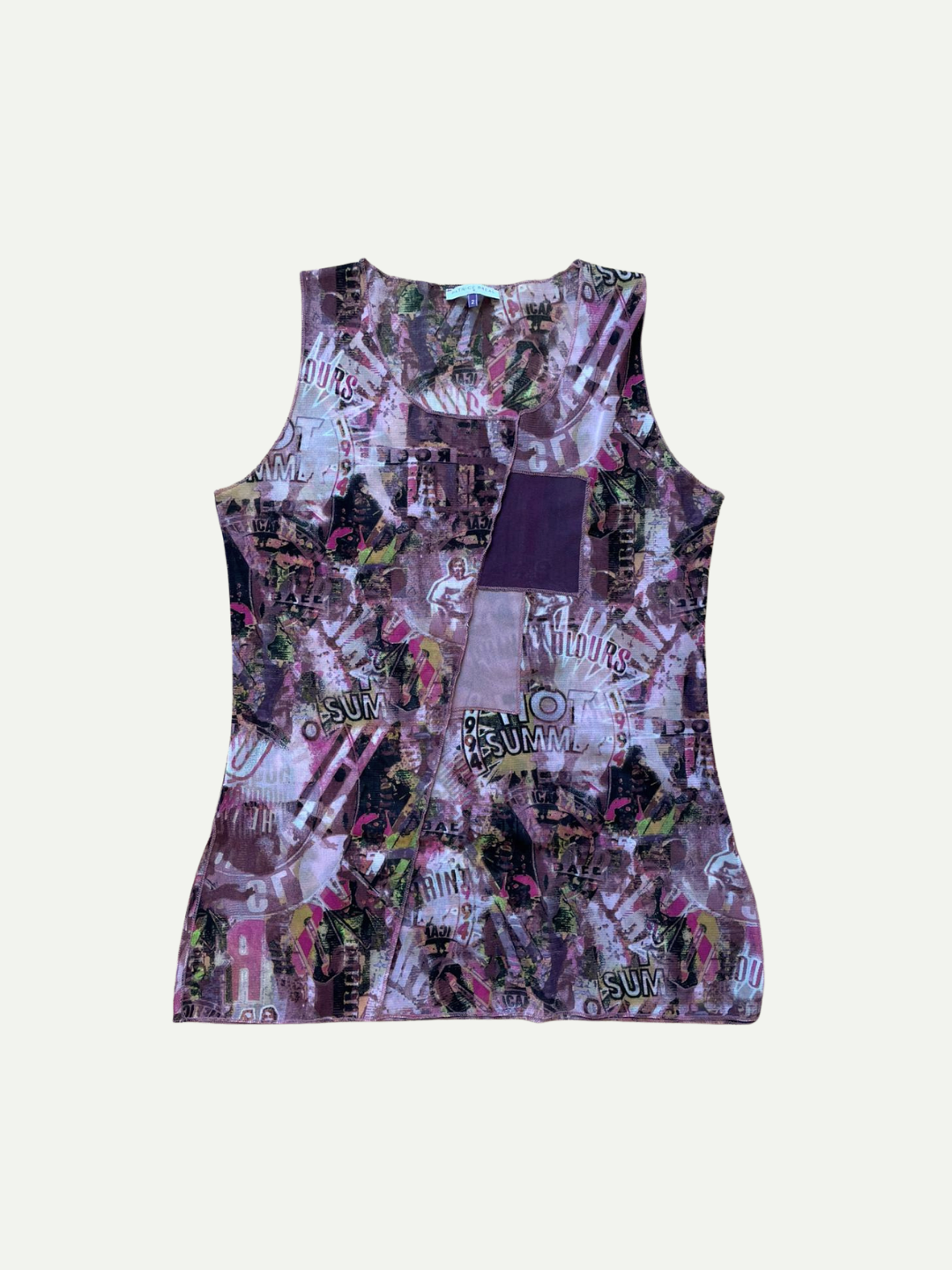Patrice Breal Mesh Tank Top