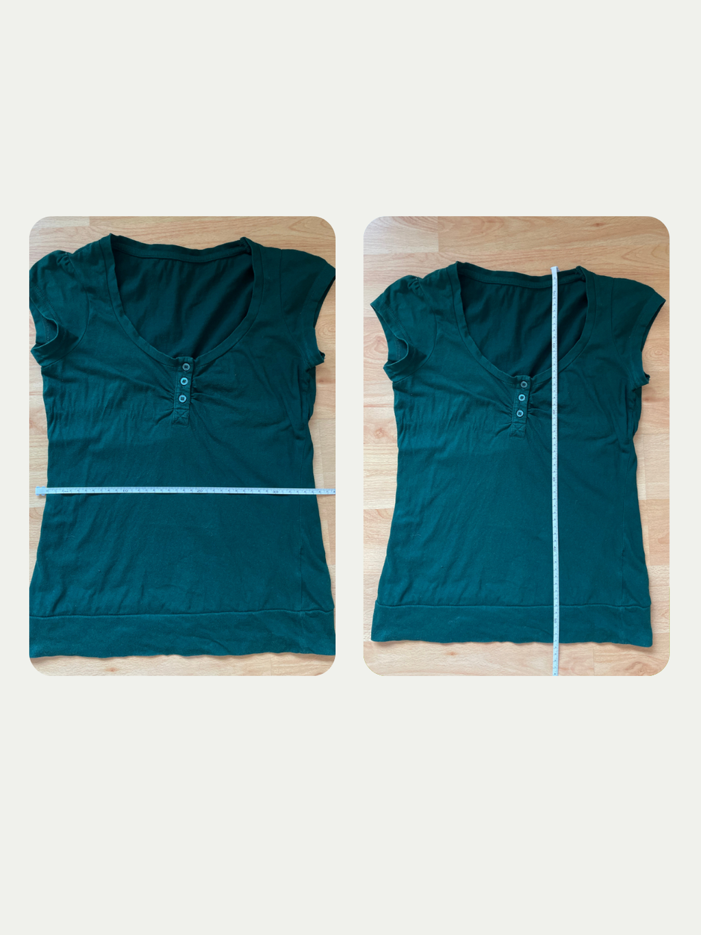 Green Henley T Shirt