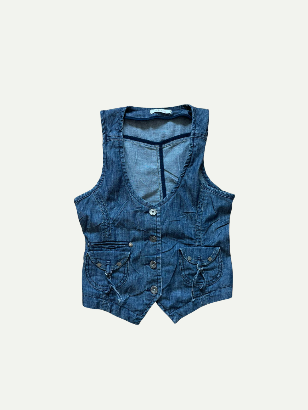 Sepia Denim Vest
