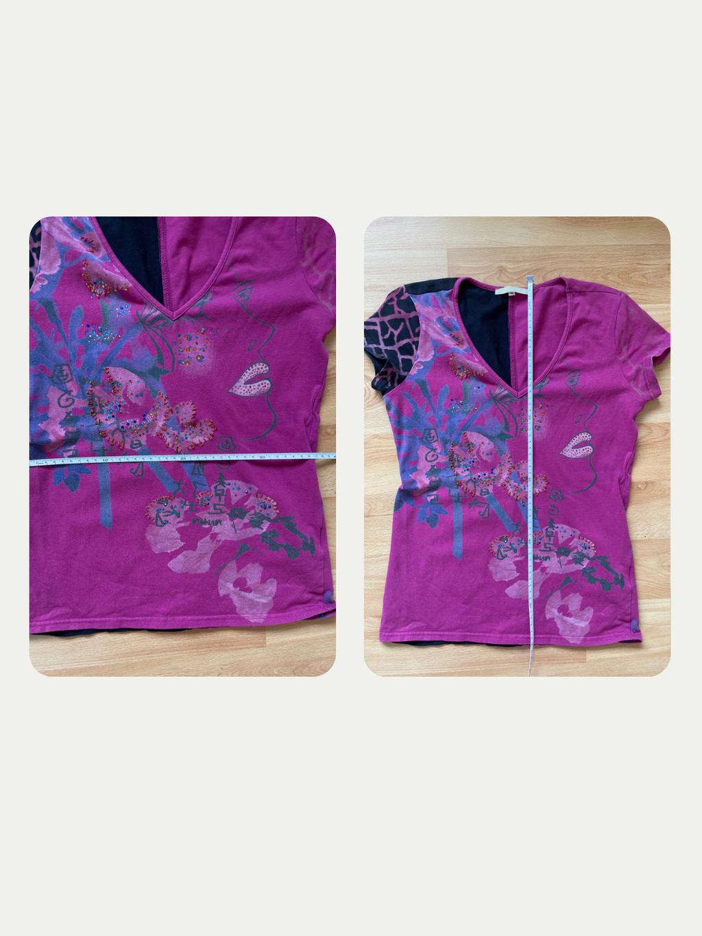 Etam Patterend T Shirt