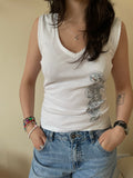 United Colors of Benetton White Tank Top